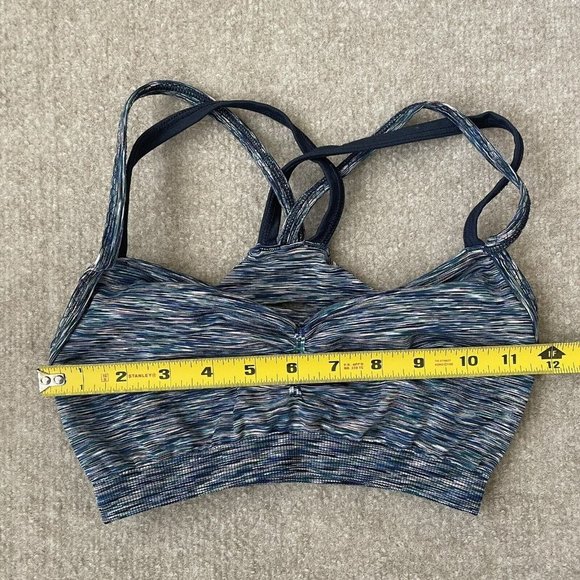 Athleta Sports Bra Womens Small Blue Multicolor Workout Active Sport Athleisure - Picture 4 of 7